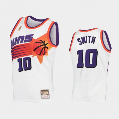 Men Phoenix Suns #10 Jalen Smith White Hardwood Classics Authentic Jersey