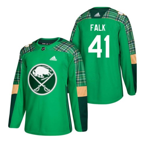 #41 Justin Falk 2018 St. Patrick's Day Green Jersey