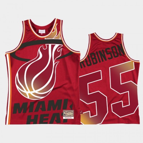Miami Heat #55 Duncan Robinson Red Blown Out Jersey
