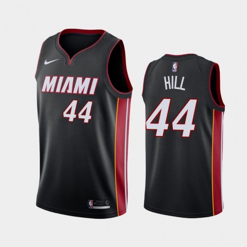 Men's Miami Heat #44 Solomon Hill 2019-20 Icon Black Jersey