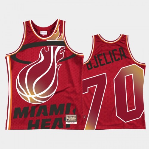 Miami Heat #70 Nemanja Bjelica Red Blown Out Jersey