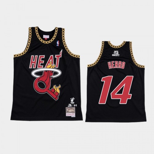 Men's Miami Heat #14 Tyler Herro Black NBA Remix Jersey - DJ Khaled