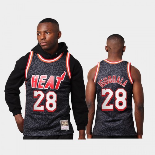 Miami Heat Andre Iguodala Men #28 Wild Life Black HWC Swingman Jersey