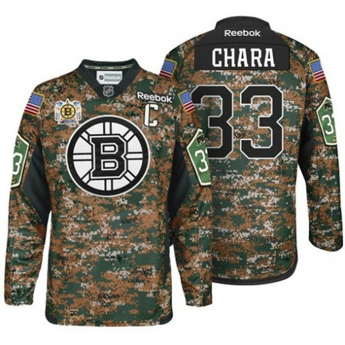 Military Appreciation Premier #33 Zdeno Chara Camo Jersey