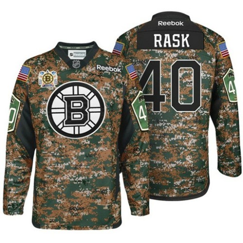 Military Appreciation Premier #40 Tuukka Rask Camo Jersey