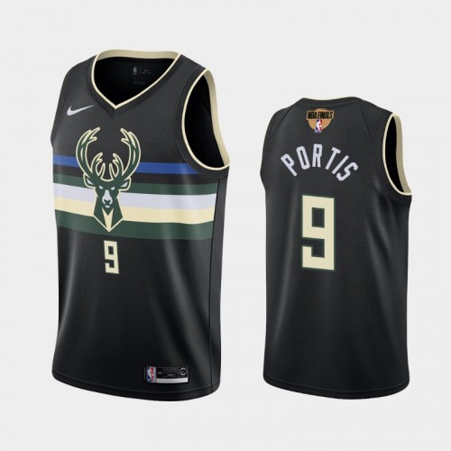 Milwaukee Bucks #9 Bobby Portis 2021 NBA Finals Statement Edition Black Jersey