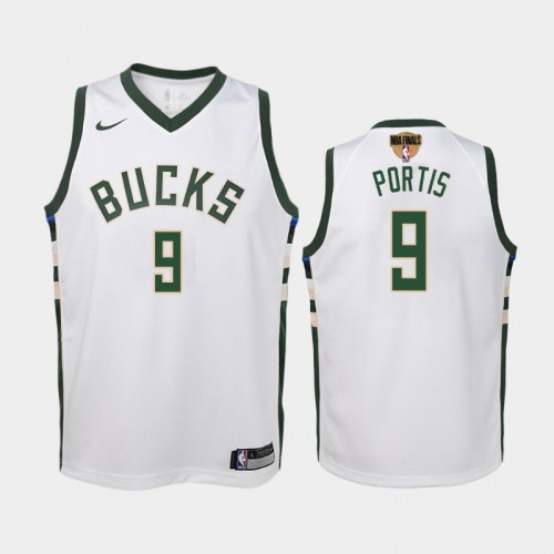 Milwaukee Bucks #9 Bobby Portis 2021 NBA Finals Association Edition White Jersey