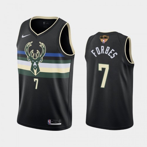 Milwaukee Bucks #7 Bryn Forbes 2021 NBA Finals Statement Edition Black Jersey