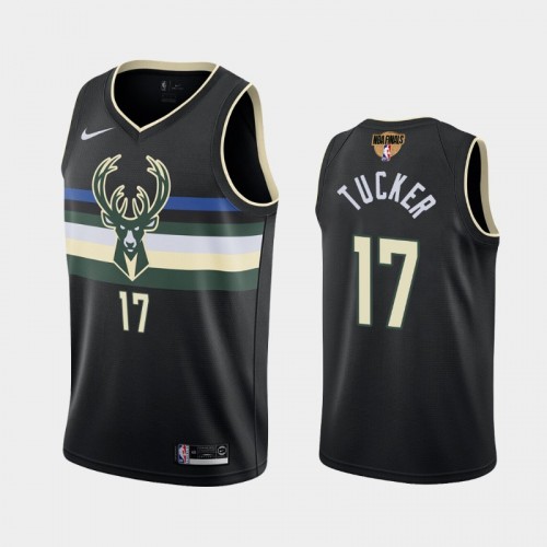 Milwaukee Bucks #17 P.J. Tucker 2021 NBA Finals Statement Edition Black Jersey