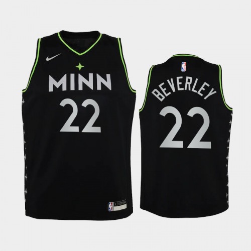 Minnesota Timberwolves Patrick Beverley Youth #22 Icon Edition Navy Jersey