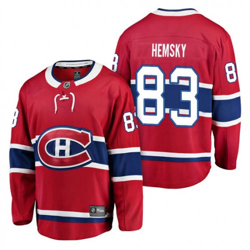 #83 Breakaway Player Ales Hemsky Jersey Red