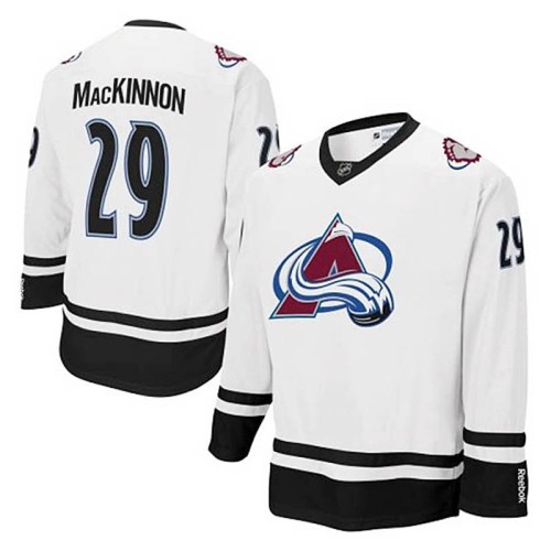 Nathan MacKinnon #29 White Jersey