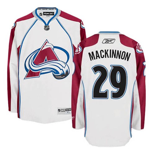 Nathan MacKinnon #29 White Away Jersey