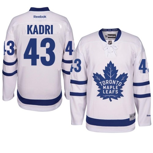 Nazem Kadri #43 White Away Premier Jersey