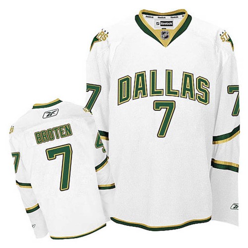 Neal Broten #7 White Alternate Jersey