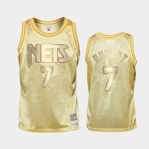 Limited Gold Brooklyn Nets #7 Kevin Durant Midas SM Jersey