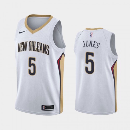 New Orleans Pelicans Herbert Jones Men #5 Association Edition 2021 NBA Draft White Jersey