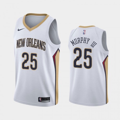 New Orleans Pelicans Trey Murphy III Men #25 Association Edition 2021 NBA Draft White Jersey