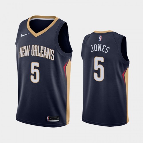 New Orleans Pelicans Herbert Jones Men #5 Icon Edition 2021 NBA Draft Navy Jersey