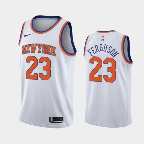 Men's New York Knicks Terrance Ferguson #23 2021 Association White Jersey