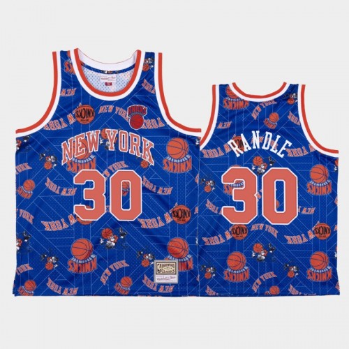 Julius Randle New York Knicks #30 Blue Tear Up Pack Hardwood Classics Jersey
