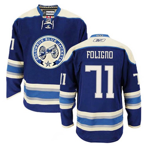 Nick Foligno #71 Navy Blue Alternate Jersey