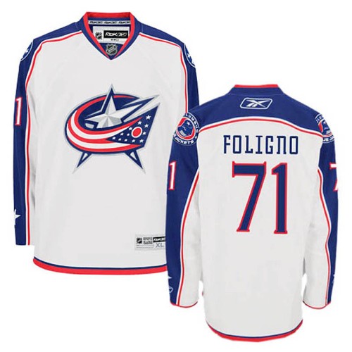 Nick Foligno #71 White Away Jersey