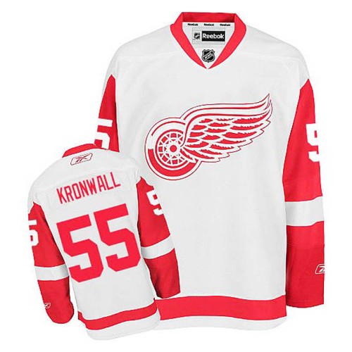 Niklas Kronwall #55 White Away Jersey