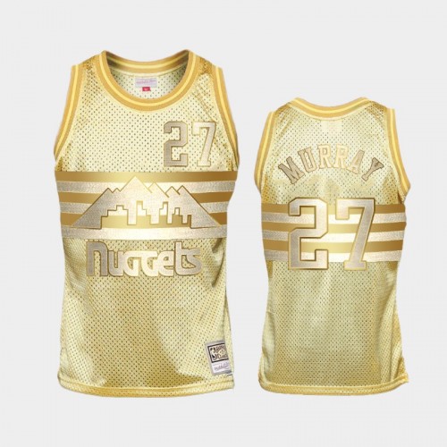 Limited Gold Denver Nuggets #27 Jamal Murray Midas SM Jersey