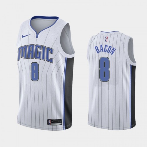 Men's Orlando Magic Dwayne Bacon #8 2020-21 Association White Jersey