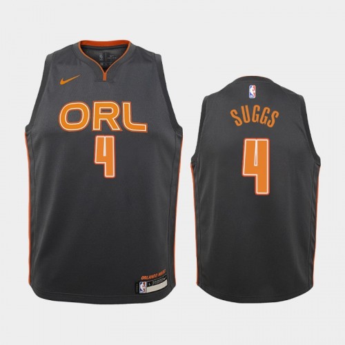 Jalen Suggs Youth #4 City Edition 2021 NBA Draft Black Jersey