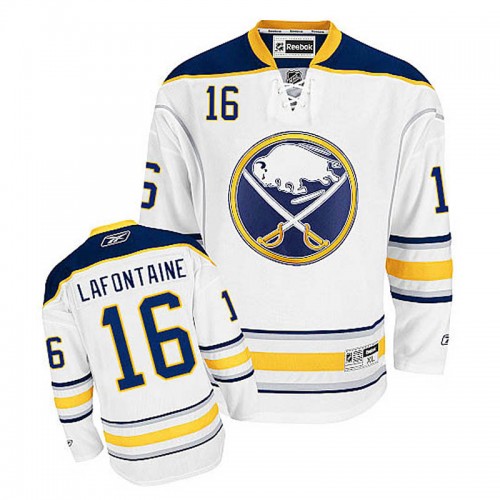 Pat Lafontaine #16 White Away Jersey