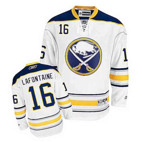 Pat Lafontaine #16 White Away Replica Jersey