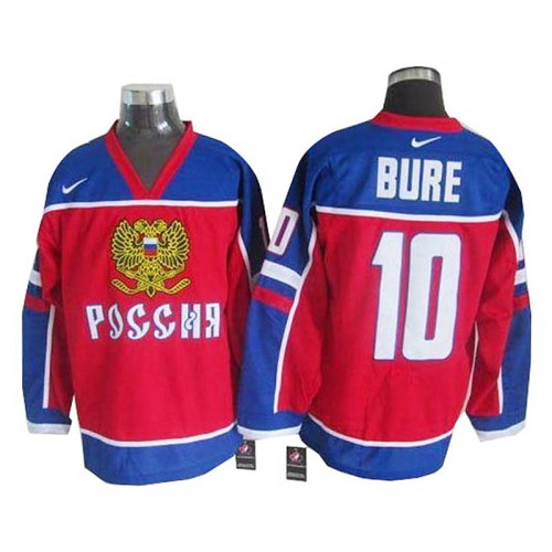 Pavel Bure #10 Red/Blue Throwback Jersey