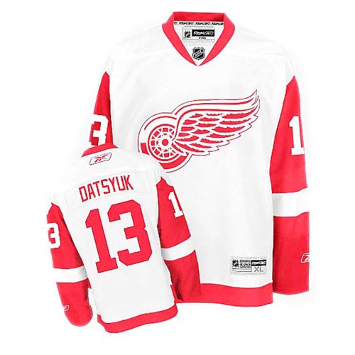 Pavel Datsyuk #13 White Away Jersey