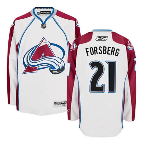 Peter Forsberg #21 White Away Jersey
