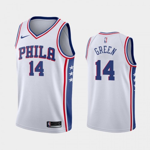 Men's Philadelphia 76ers Danny Green #14 2020-21 Association White Jersey