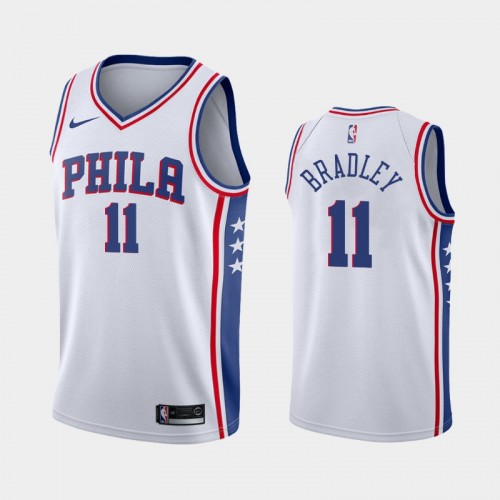 Men's Philadelphia 76ers Tony Bradley #11 2020-21 Association White Jersey