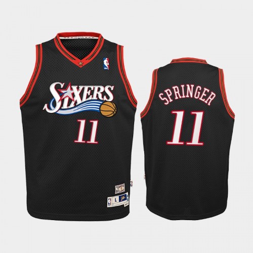 Philadelphia 76ers Jaden Springer 2021 Classic Edition 2021 NBA Draft Black Jersey