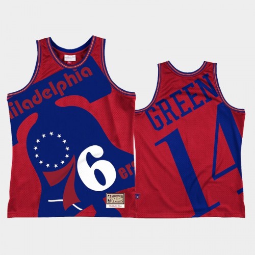 Philadelphia 76ers #14 Danny Green Red Blown Out Jersey