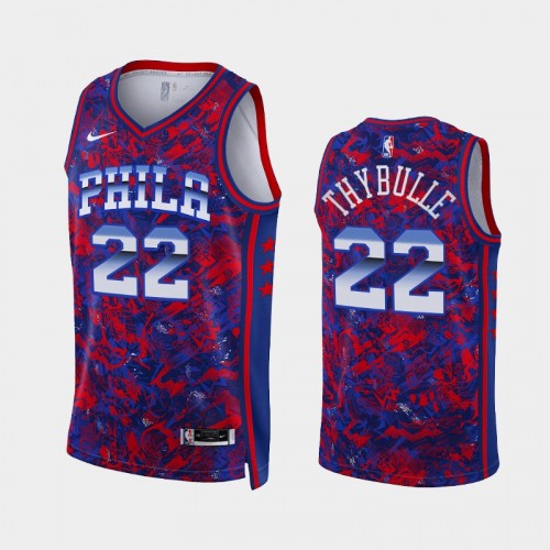 Philadelphia 76ers Matisse Thybulle Select Series Royal Dazzle Jersey