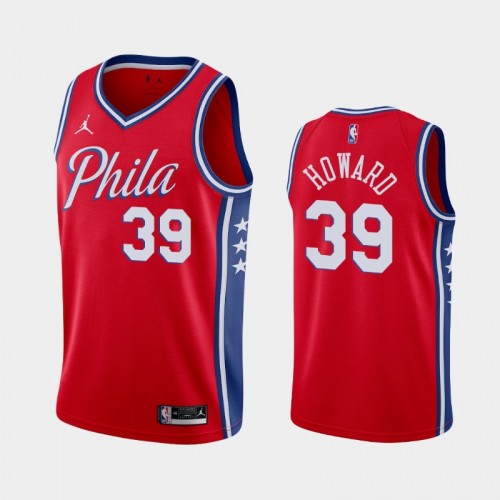 Men's Philadelphia 76ers Dwight Howard #39 2020-21 Statement Red Jersey