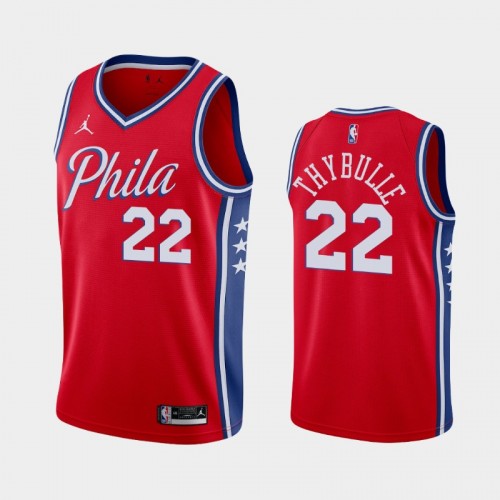 Men's Philadelphia 76ers #22 Matisse Thybulle 2020-21 Statement Red Jersey