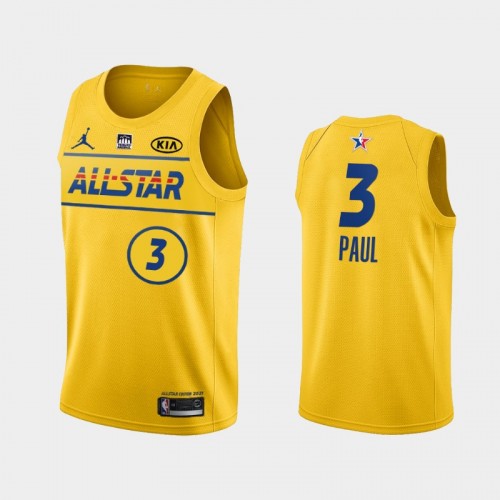 Men's Chris Paul #3 2021 NBA All-Star Western Gold Jersey