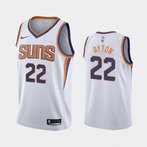 Men's Phoenix Suns Deandre Ayton #22 2020-21 Association White Jersey