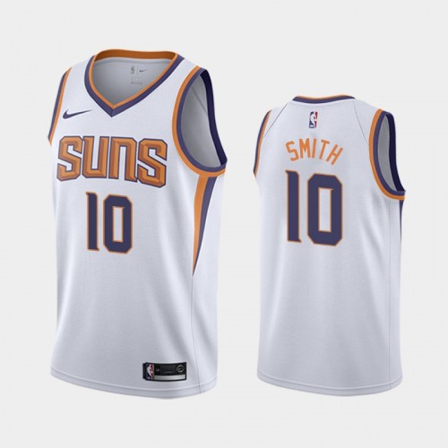 Men's Phoenix Suns Jalen Smith #10 Association 2020 NBA Draft First Round Pick White Jersey