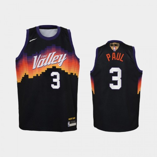 Phoenix Suns #3 Chris Paul 2021 NBA Finals City Edition Black Jersey