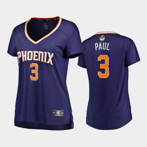 Phoenix Suns #3 Chris Paul 2021 NBA Finals Bound Replica Purple Jersey