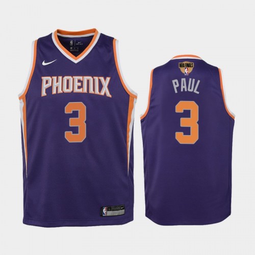 Phoenix Suns #3 Chris Paul 2021 NBA Finals Icon Edition Purple Jersey