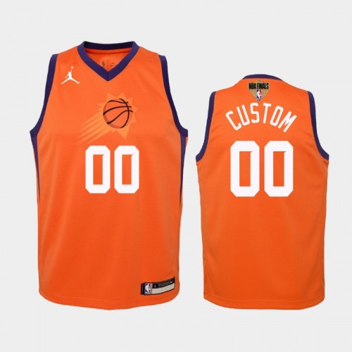 Phoenix Suns #00 Custom 2021 NBA Finals Statement Edition Orange Jersey